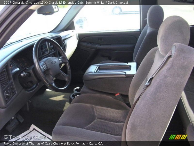 Summit White / Dark Charcoal 2007 Chevrolet Silverado 1500 Classic LS Extended Cab