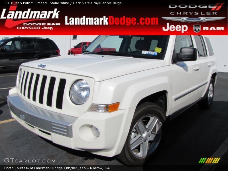Stone White / Dark Slate Gray/Pebble Beige 2010 Jeep Patriot Limited
