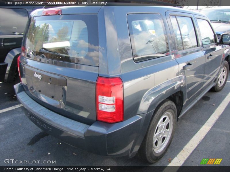 Steel Blue Metallic / Dark Slate Gray 2008 Jeep Patriot Sport