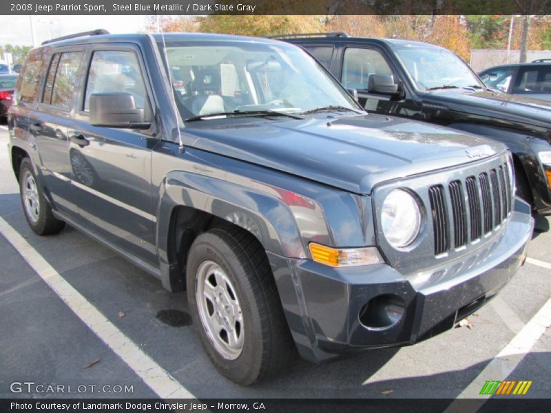 Steel Blue Metallic / Dark Slate Gray 2008 Jeep Patriot Sport