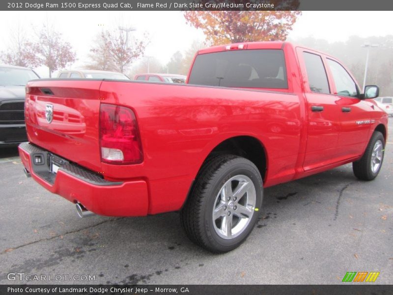 Flame Red / Dark Slate Gray/Medium Graystone 2012 Dodge Ram 1500 Express Quad Cab