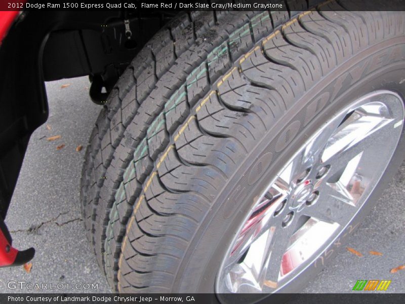 Flame Red / Dark Slate Gray/Medium Graystone 2012 Dodge Ram 1500 Express Quad Cab