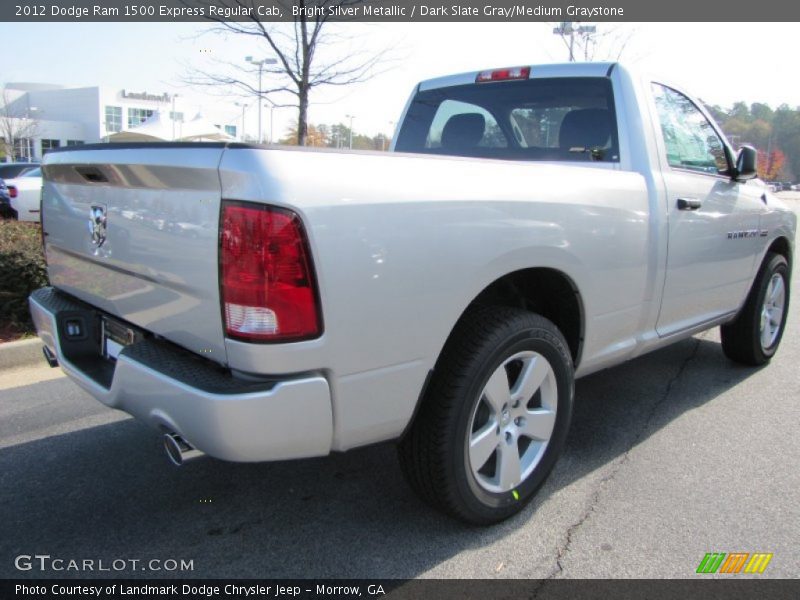Bright Silver Metallic / Dark Slate Gray/Medium Graystone 2012 Dodge Ram 1500 Express Regular Cab