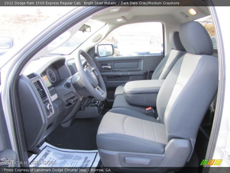 Bright Silver Metallic / Dark Slate Gray/Medium Graystone 2012 Dodge Ram 1500 Express Regular Cab