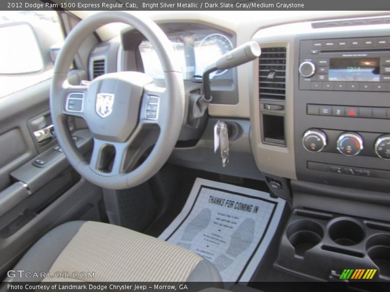 Bright Silver Metallic / Dark Slate Gray/Medium Graystone 2012 Dodge Ram 1500 Express Regular Cab