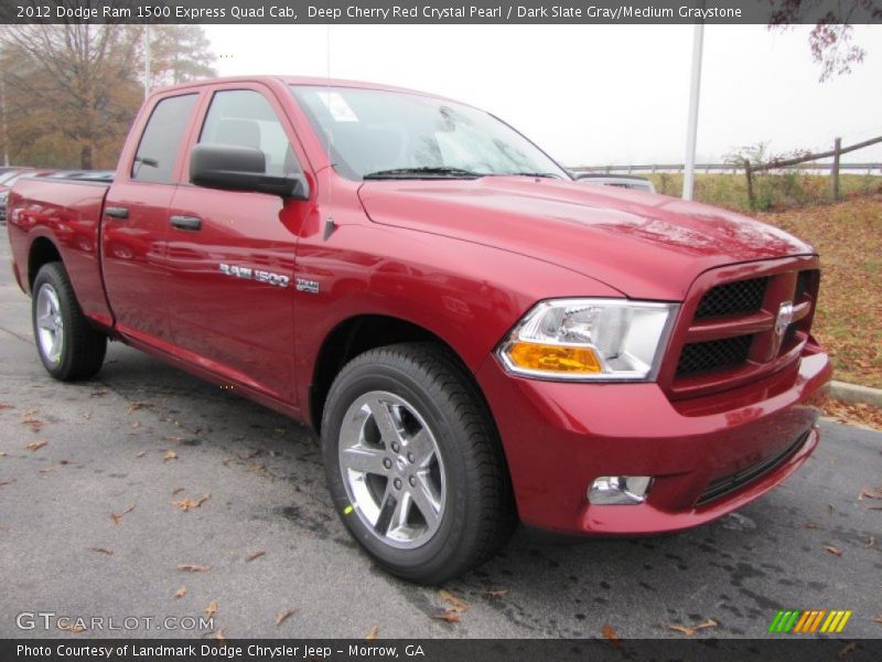 Deep Cherry Red Crystal Pearl / Dark Slate Gray/Medium Graystone 2012 Dodge Ram 1500 Express Quad Cab