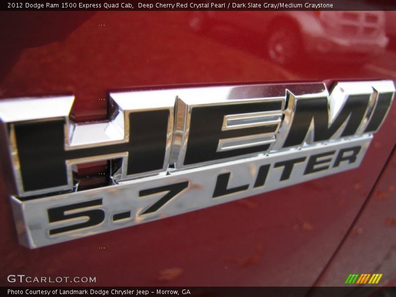 Deep Cherry Red Crystal Pearl / Dark Slate Gray/Medium Graystone 2012 Dodge Ram 1500 Express Quad Cab