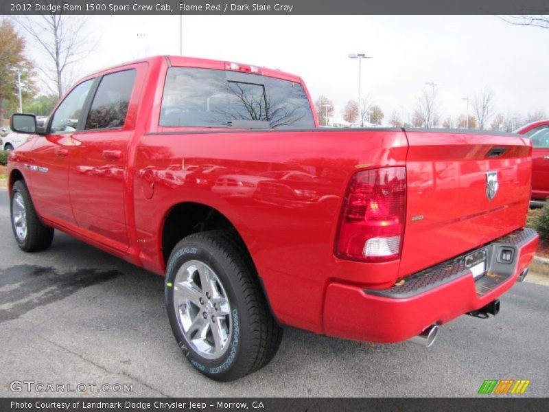 Flame Red / Dark Slate Gray 2012 Dodge Ram 1500 Sport Crew Cab
