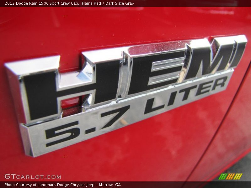 Flame Red / Dark Slate Gray 2012 Dodge Ram 1500 Sport Crew Cab