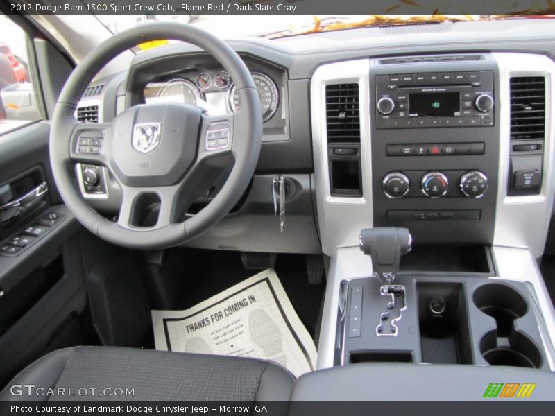 Flame Red / Dark Slate Gray 2012 Dodge Ram 1500 Sport Crew Cab