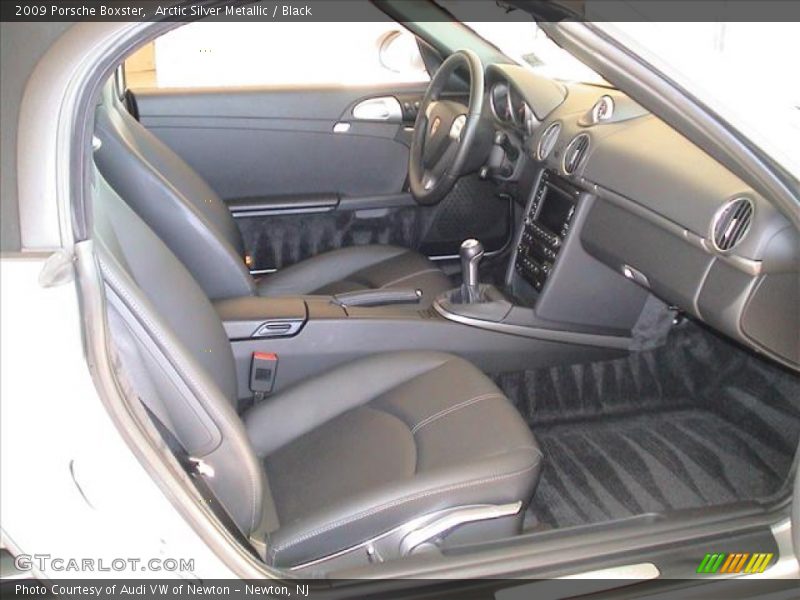 Arctic Silver Metallic / Black 2009 Porsche Boxster