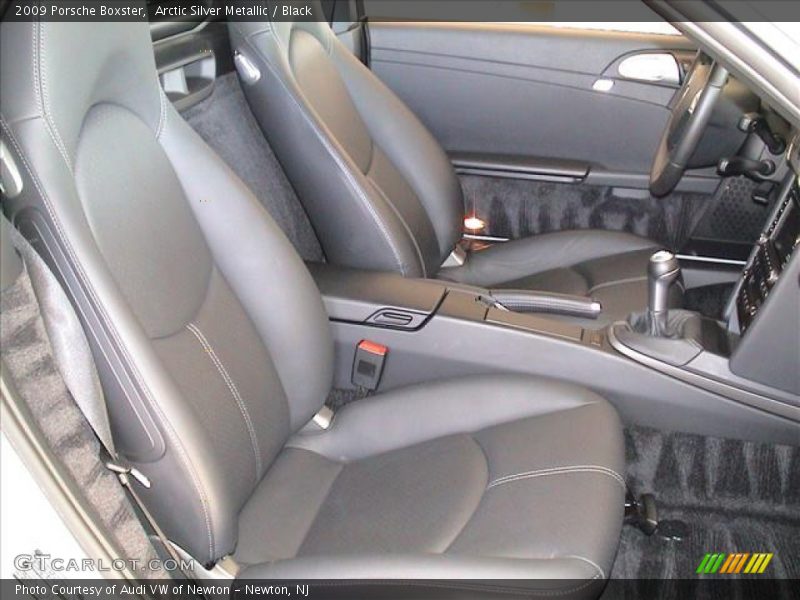 Arctic Silver Metallic / Black 2009 Porsche Boxster