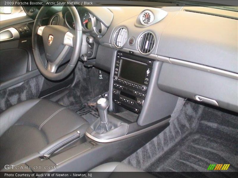 Arctic Silver Metallic / Black 2009 Porsche Boxster