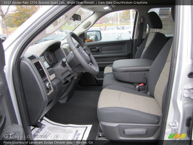  2012 Ram 1500 Express Quad Cab Dark Slate Gray/Medium Graystone Interior
