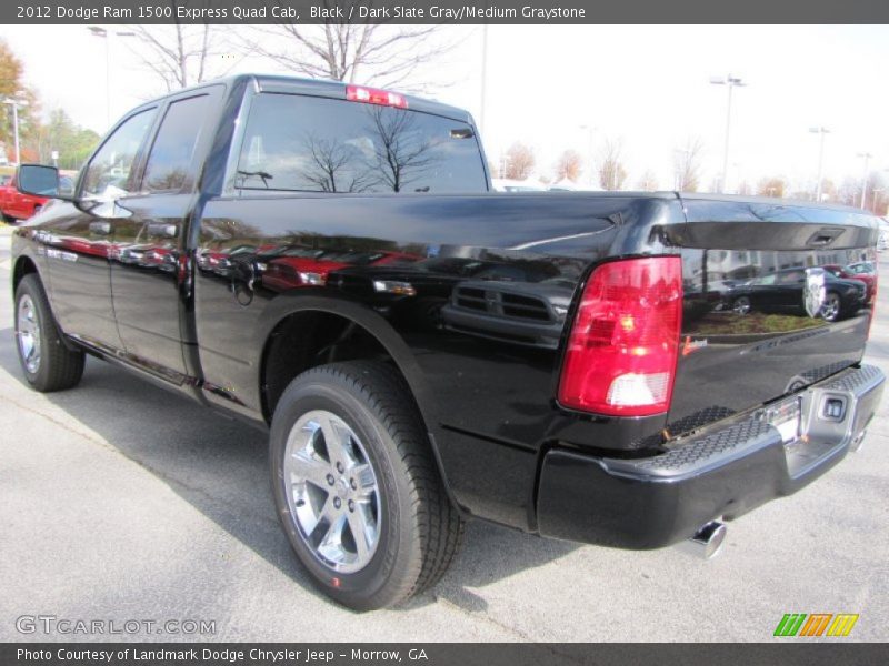 Black / Dark Slate Gray/Medium Graystone 2012 Dodge Ram 1500 Express Quad Cab