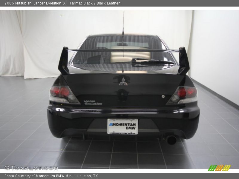Tarmac Black / Black Leather 2006 Mitsubishi Lancer Evolution IX