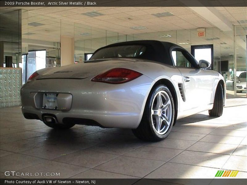 Arctic Silver Metallic / Black 2009 Porsche Boxster