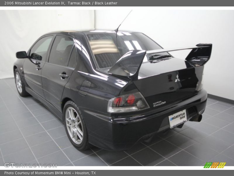 Tarmac Black / Black Leather 2006 Mitsubishi Lancer Evolution IX