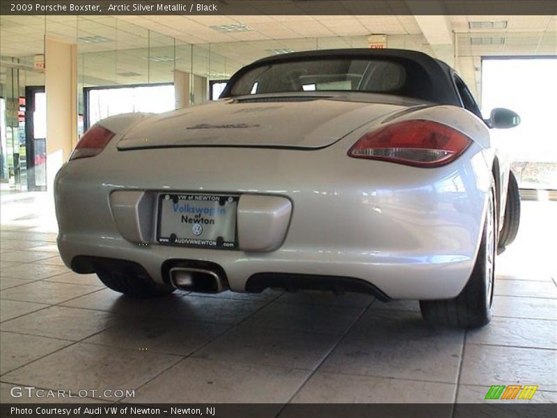 Arctic Silver Metallic / Black 2009 Porsche Boxster