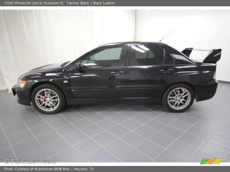 Tarmac Black / Black Leather 2006 Mitsubishi Lancer Evolution IX