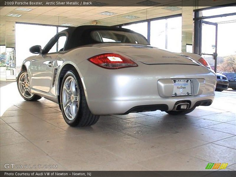 Arctic Silver Metallic / Black 2009 Porsche Boxster