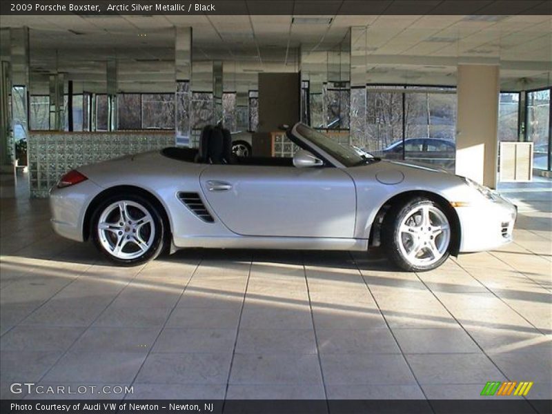 Arctic Silver Metallic / Black 2009 Porsche Boxster