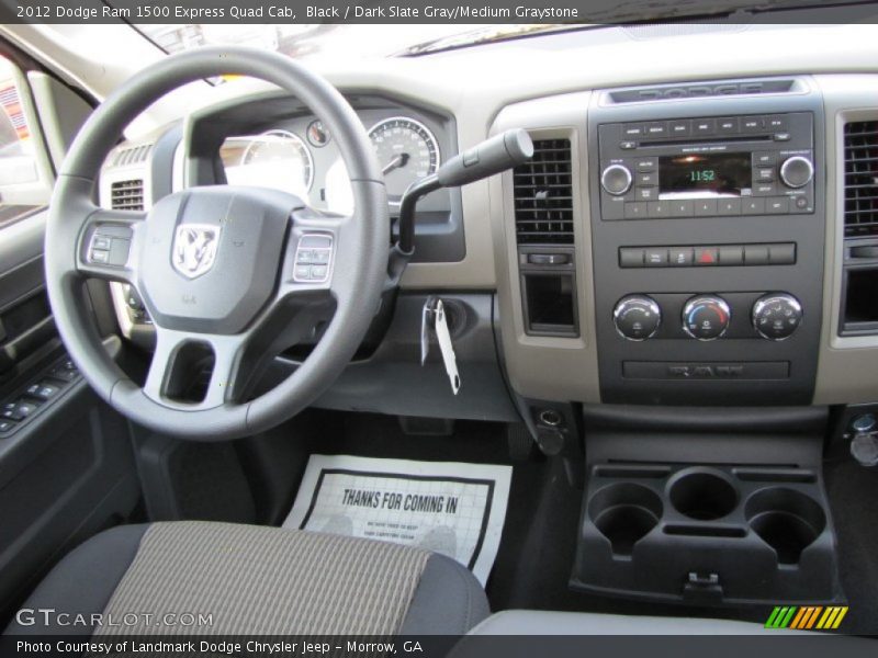 Black / Dark Slate Gray/Medium Graystone 2012 Dodge Ram 1500 Express Quad Cab