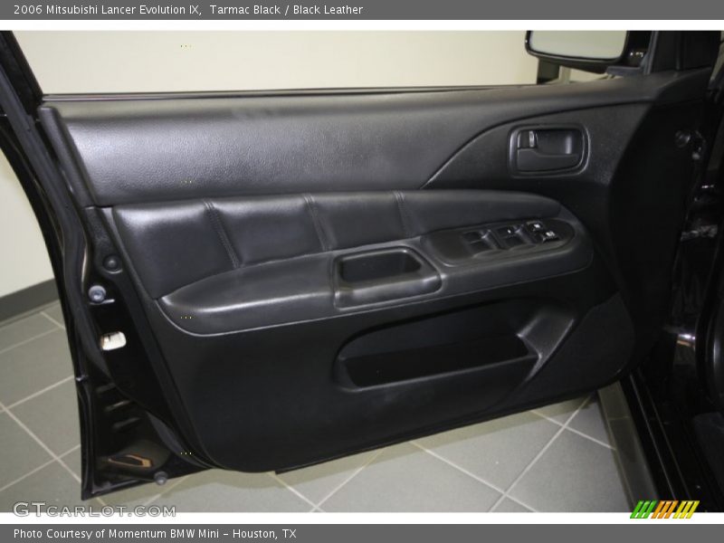Tarmac Black / Black Leather 2006 Mitsubishi Lancer Evolution IX