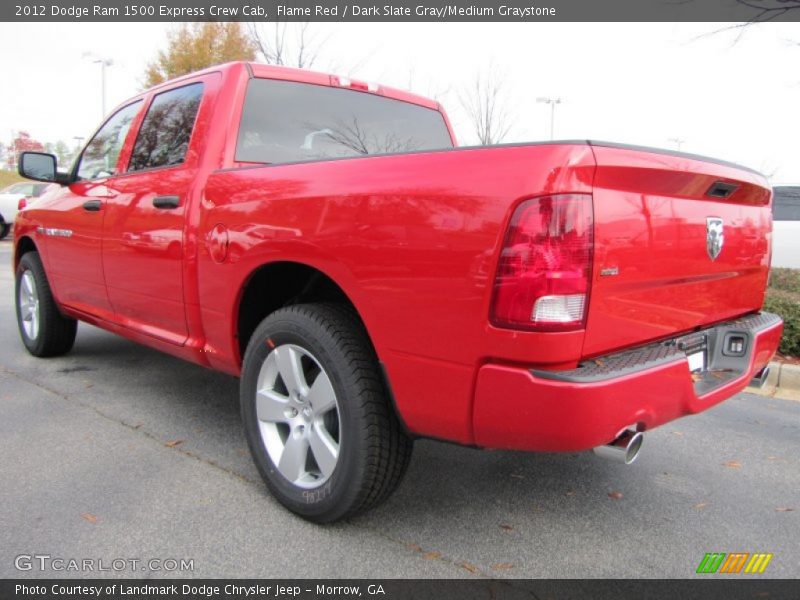 Flame Red / Dark Slate Gray/Medium Graystone 2012 Dodge Ram 1500 Express Crew Cab