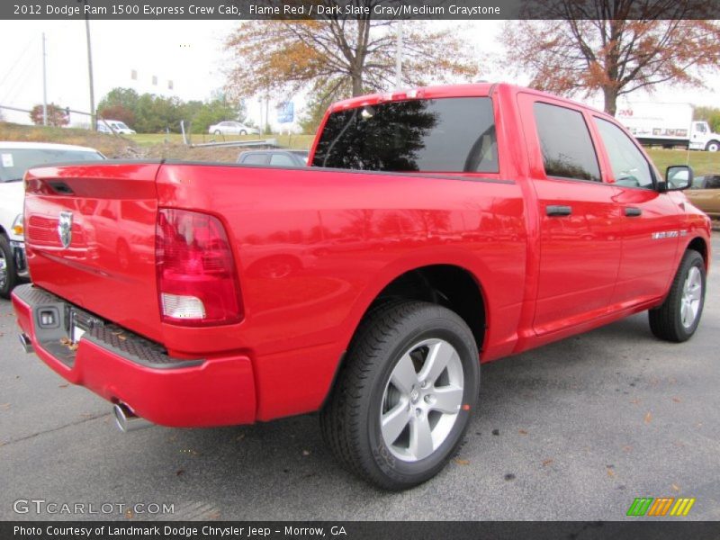 Flame Red / Dark Slate Gray/Medium Graystone 2012 Dodge Ram 1500 Express Crew Cab