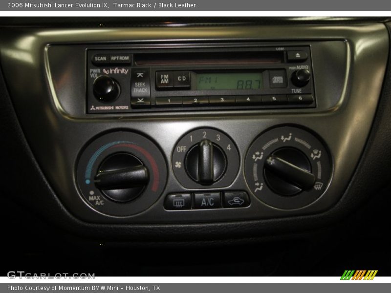 Tarmac Black / Black Leather 2006 Mitsubishi Lancer Evolution IX