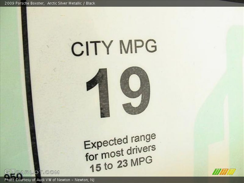 City MPG - 2009 Porsche Boxster 