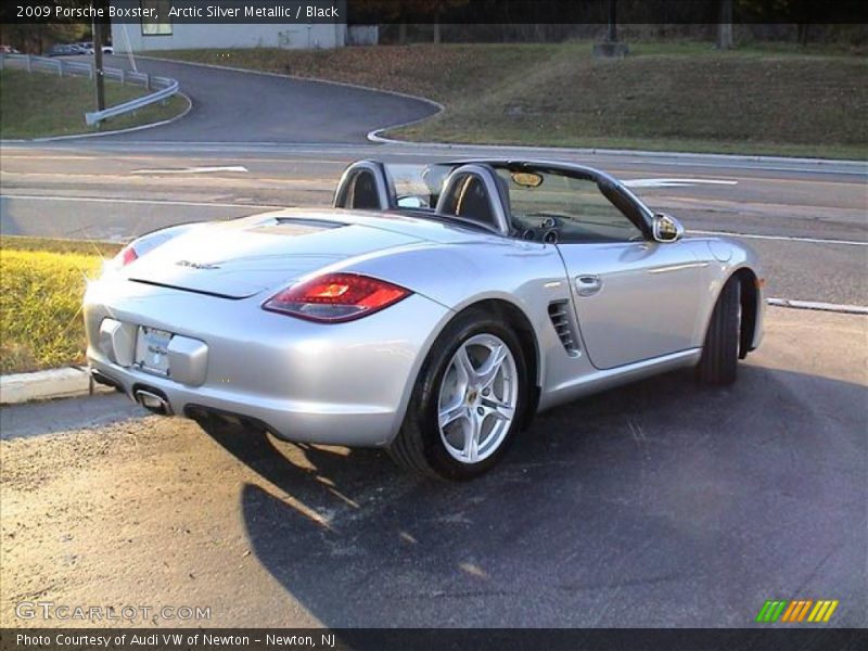 Arctic Silver Metallic / Black 2009 Porsche Boxster