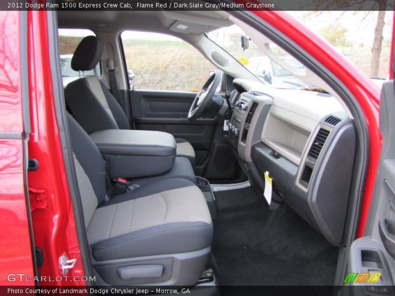 Flame Red / Dark Slate Gray/Medium Graystone 2012 Dodge Ram 1500 Express Crew Cab