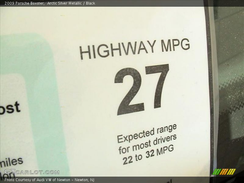 Highway MPG - 2009 Porsche Boxster 