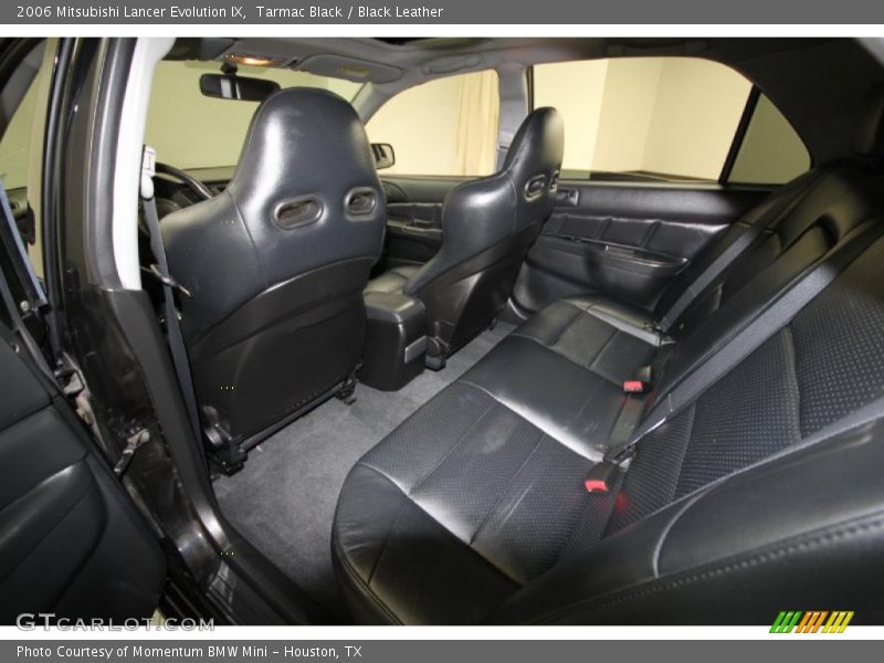Tarmac Black / Black Leather 2006 Mitsubishi Lancer Evolution IX
