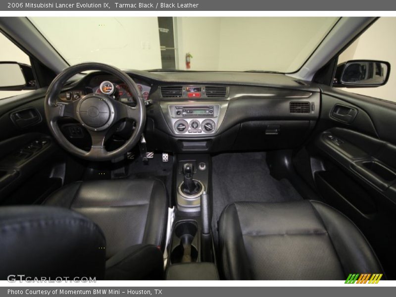 Tarmac Black / Black Leather 2006 Mitsubishi Lancer Evolution IX