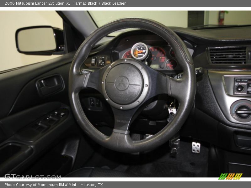 Tarmac Black / Black Leather 2006 Mitsubishi Lancer Evolution IX