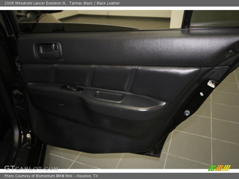Tarmac Black / Black Leather 2006 Mitsubishi Lancer Evolution IX