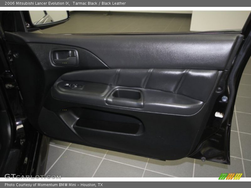 Tarmac Black / Black Leather 2006 Mitsubishi Lancer Evolution IX
