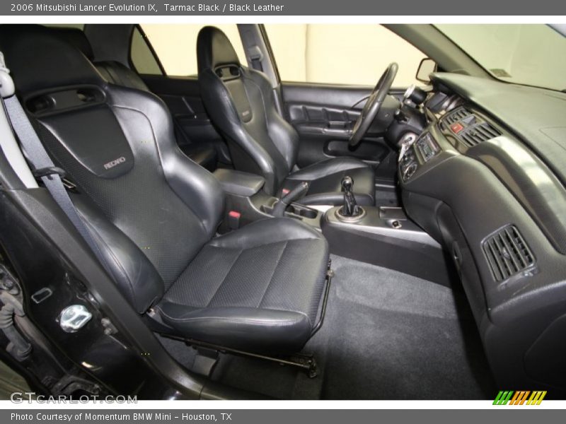 Tarmac Black / Black Leather 2006 Mitsubishi Lancer Evolution IX
