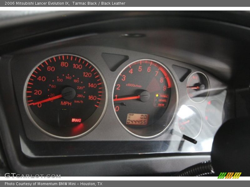 Tarmac Black / Black Leather 2006 Mitsubishi Lancer Evolution IX