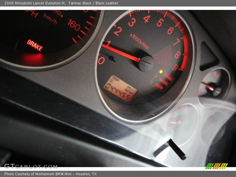Tarmac Black / Black Leather 2006 Mitsubishi Lancer Evolution IX