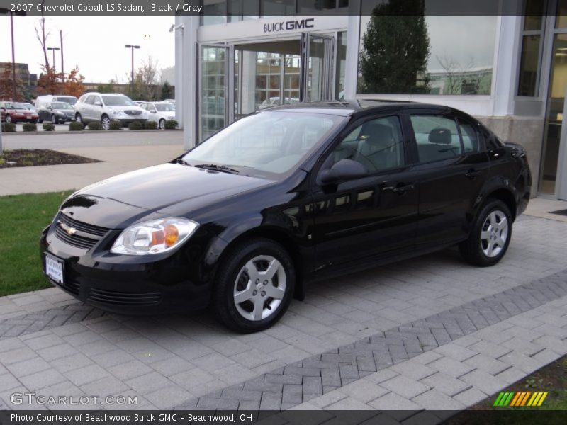 Black / Gray 2007 Chevrolet Cobalt LS Sedan