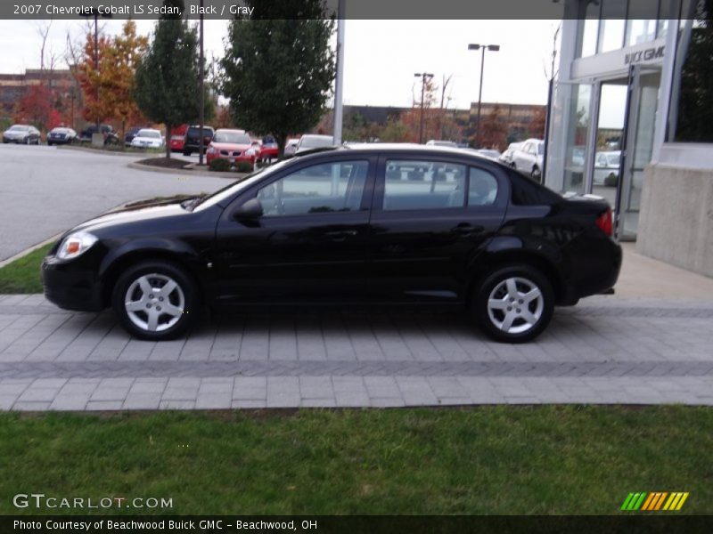 Black / Gray 2007 Chevrolet Cobalt LS Sedan