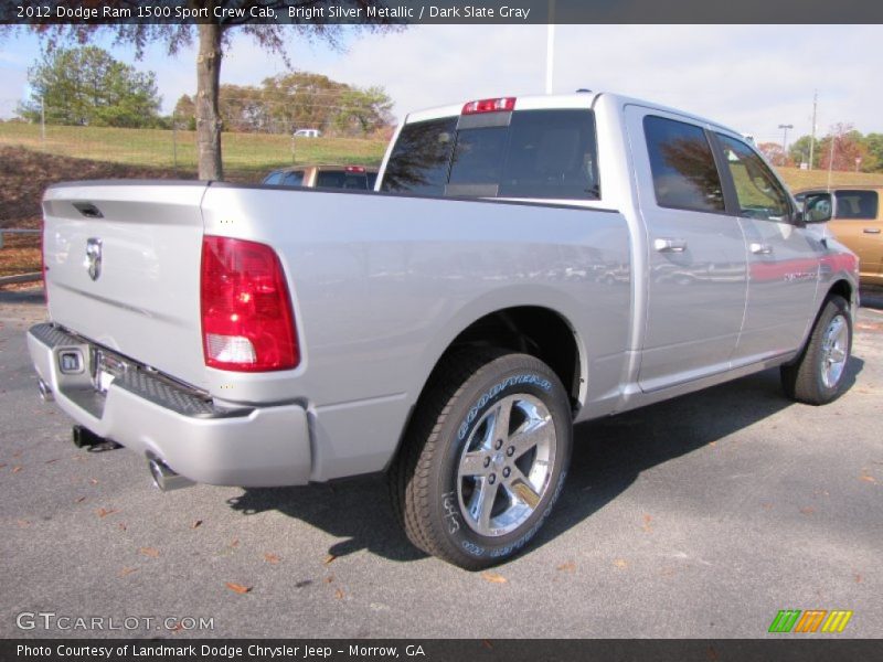 Bright Silver Metallic / Dark Slate Gray 2012 Dodge Ram 1500 Sport Crew Cab