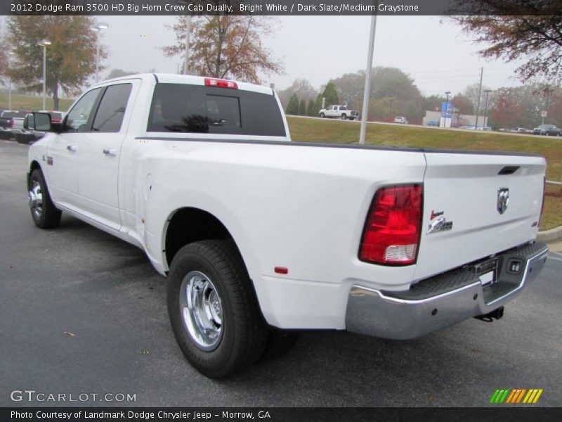 Bright White / Dark Slate/Medium Graystone 2012 Dodge Ram 3500 HD Big Horn Crew Cab Dually