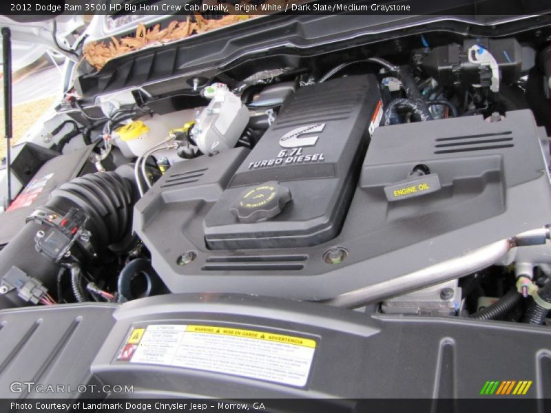  2012 Ram 3500 HD Big Horn Crew Cab Dually Engine - 6.7 Liter OHV 24-Valve Cummins VGT Turbo-Diesel Inline 6 Cylinder