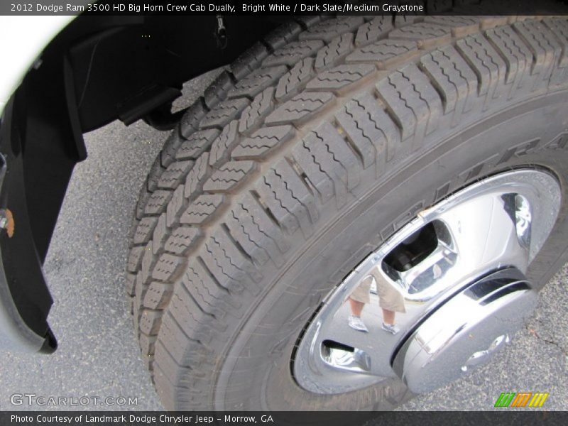 Bright White / Dark Slate/Medium Graystone 2012 Dodge Ram 3500 HD Big Horn Crew Cab Dually