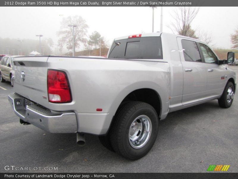 Bright Silver Metallic / Dark Slate/Medium Graystone 2012 Dodge Ram 3500 HD Big Horn Mega Cab Dually